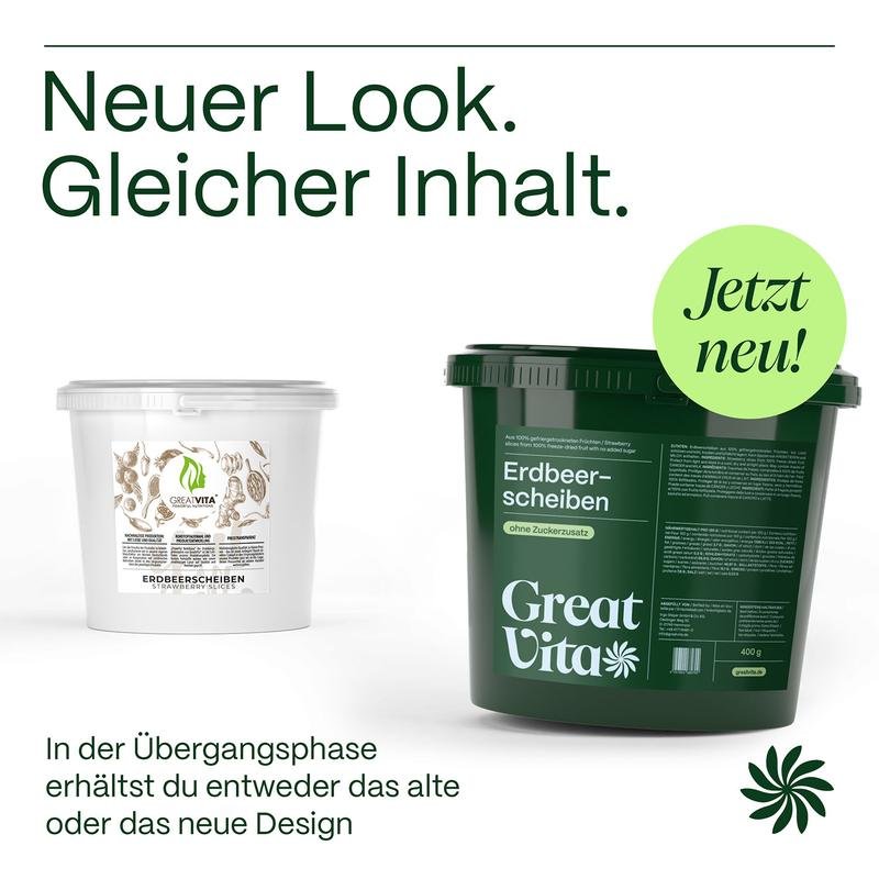 Erdbeeren Gefriergetrocknet · Knusprige Erdbeerscheiben · ohne Zuckerzusatz · Gefriergetrocknete Früchte · Freeze-Dried Strawberries - GreatVita - Image 3